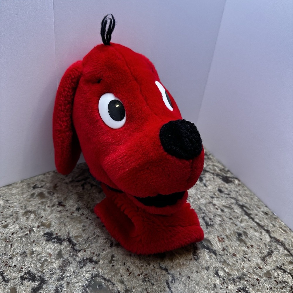 Vtg 1990 Clifford The Big Red Dog Plush Hand Puppet, Dakin Norman Bridwell